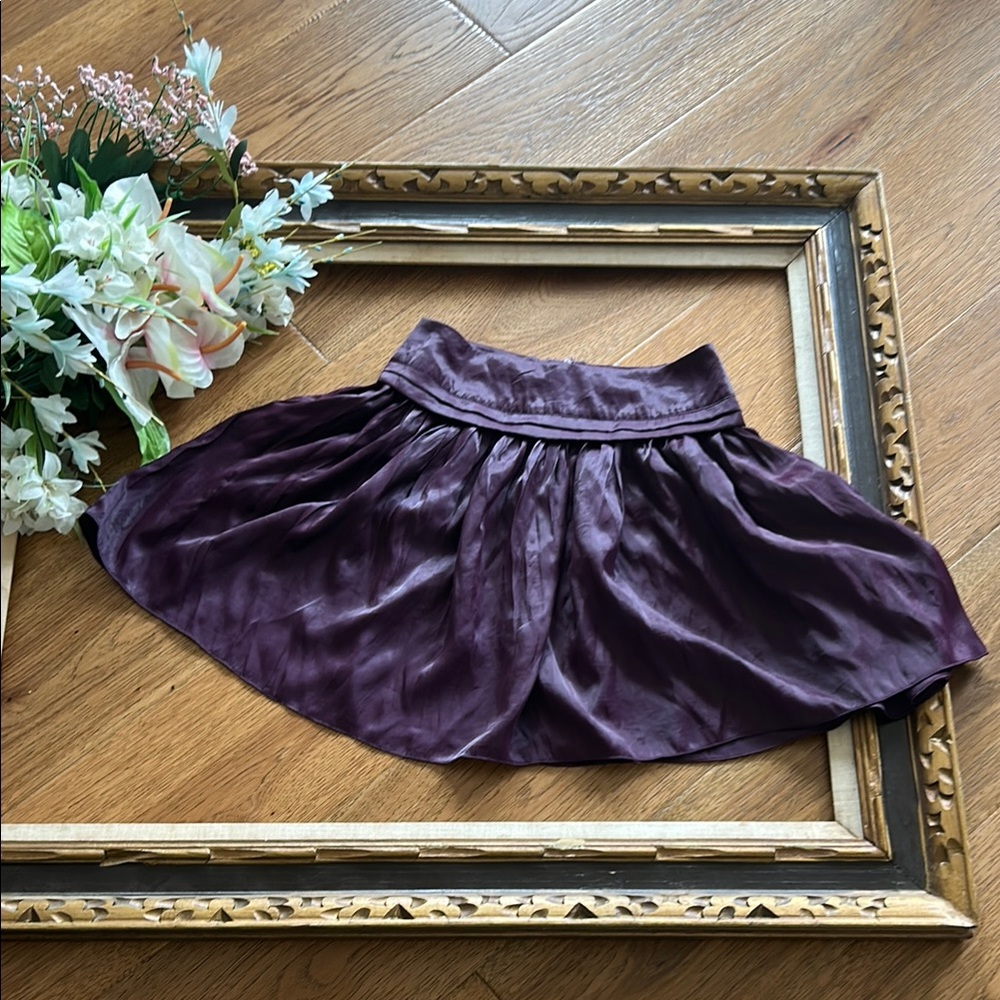 Foreign Exchange Purple Skater Mini Skirt
